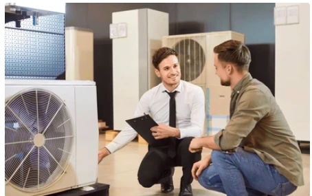 helping customer condensor